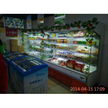 Display Display Cooler untuk minuman dan sayuran multidek